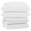 Dyne med pude 3 stk. Hvid Mikrofiber