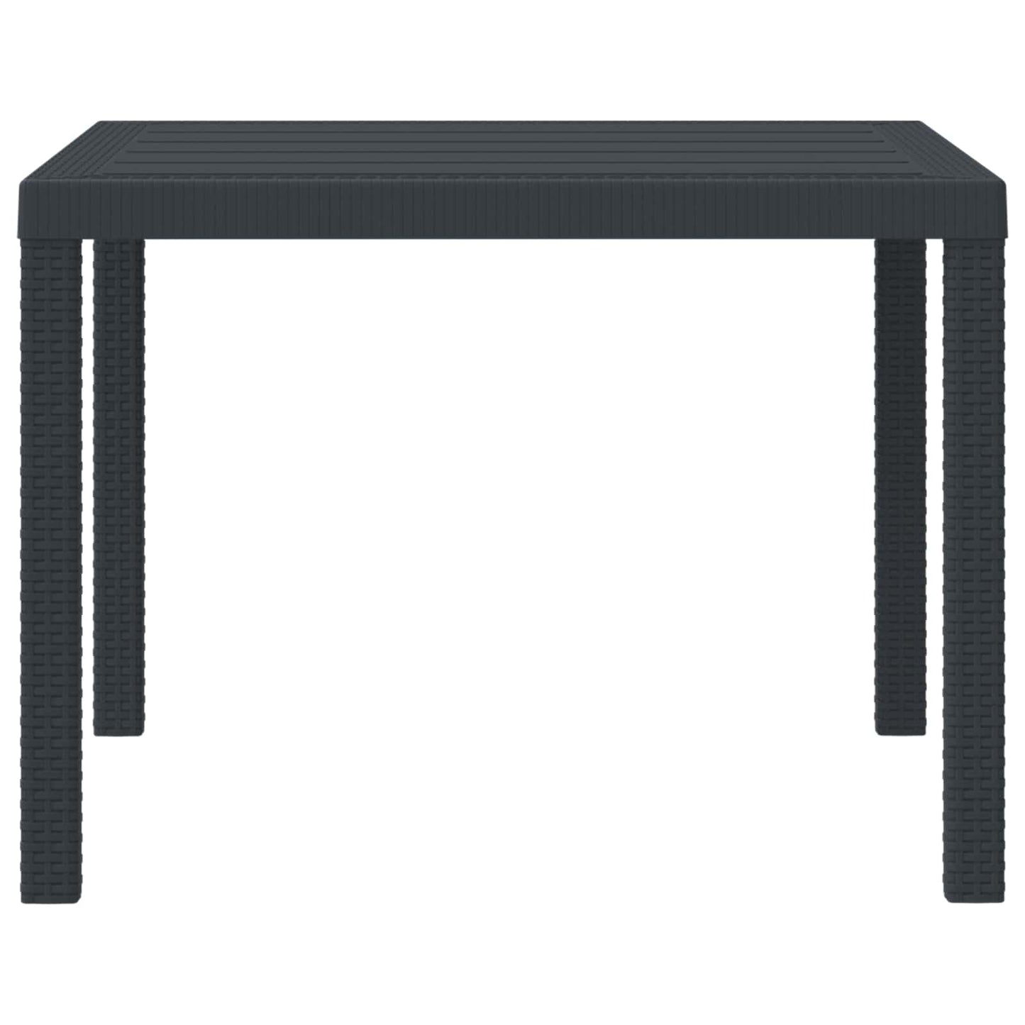 Havemøbel Bord Antracit 100 x 100 x 73 cm polyrattan