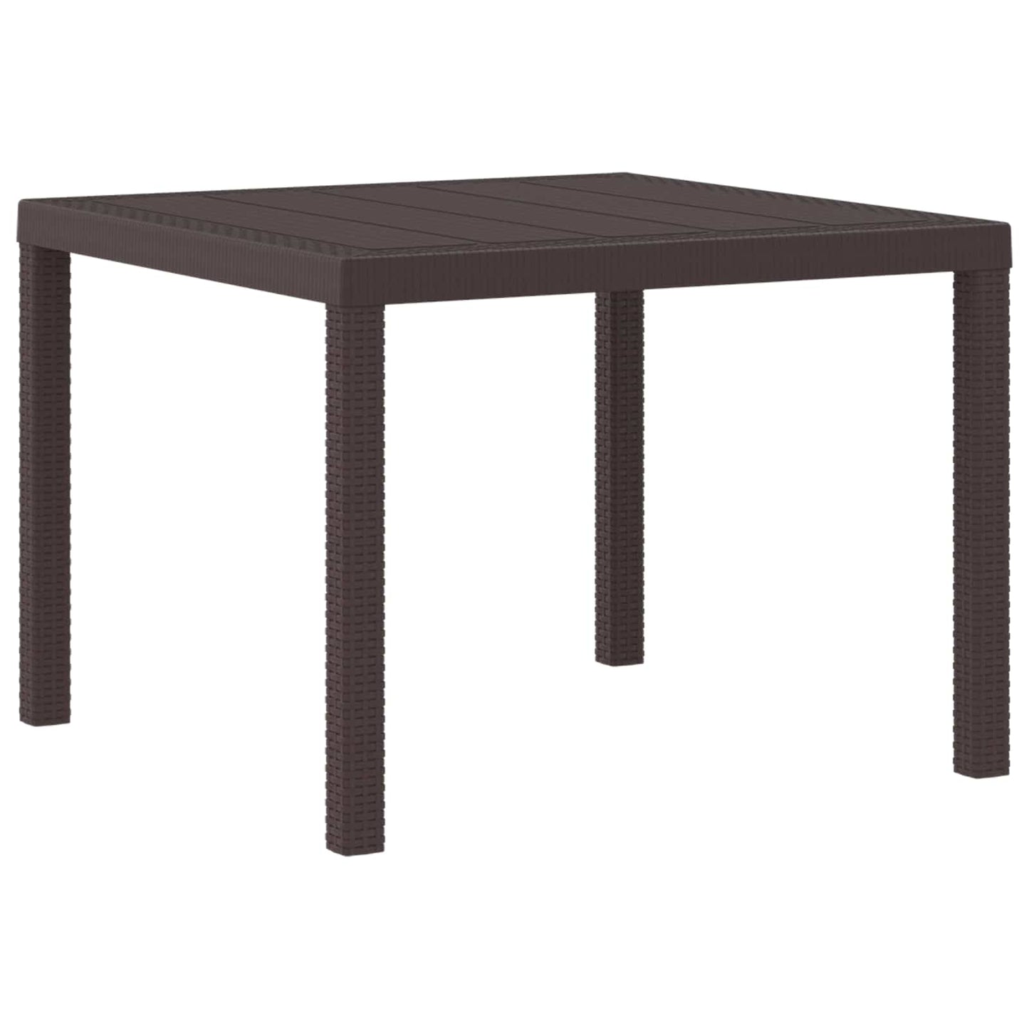 Havemøbel Bord Brun 100 x 100 x 73 cm polyrattan