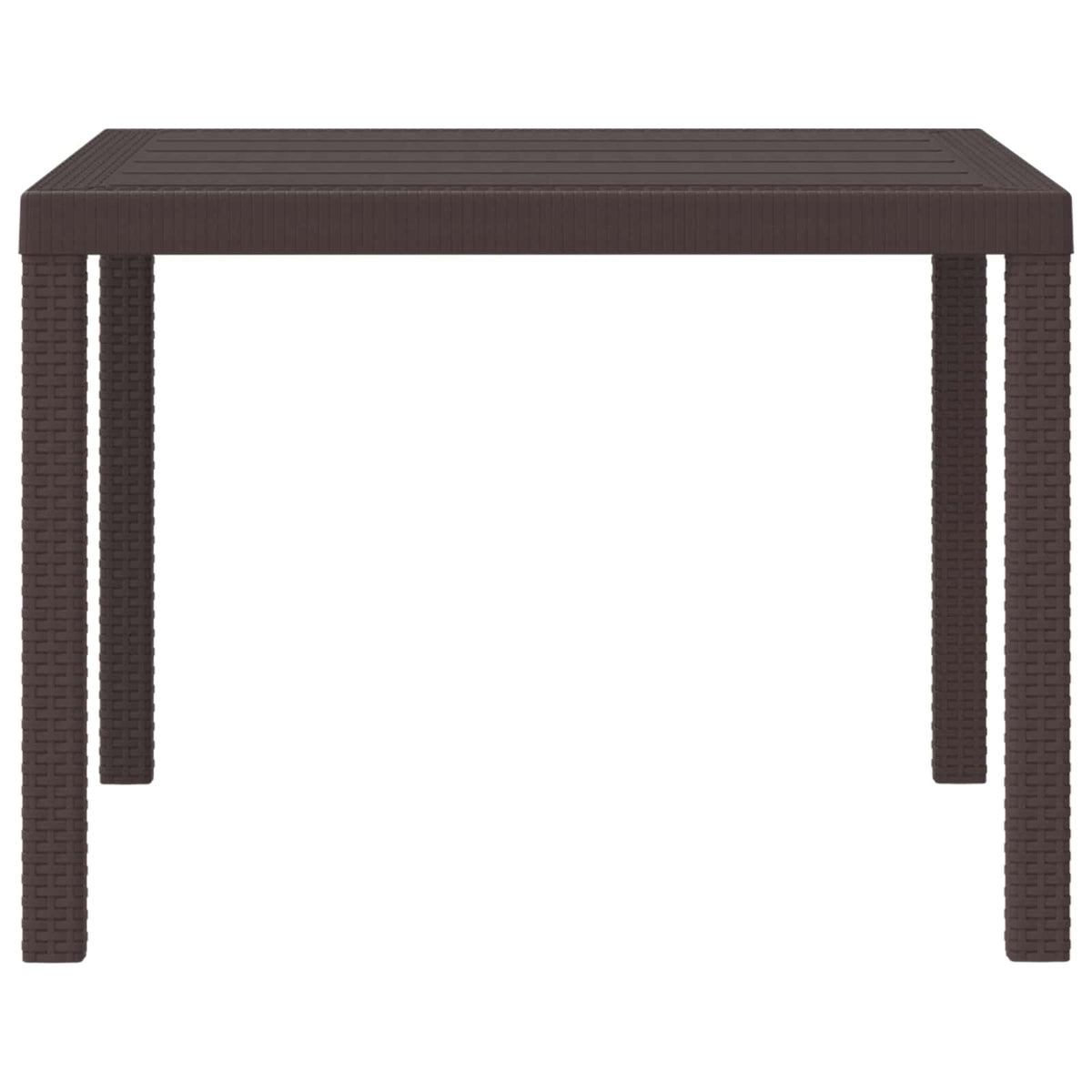 Havemøbel Bord Brun 100 x 100 x 73 cm polyrattan