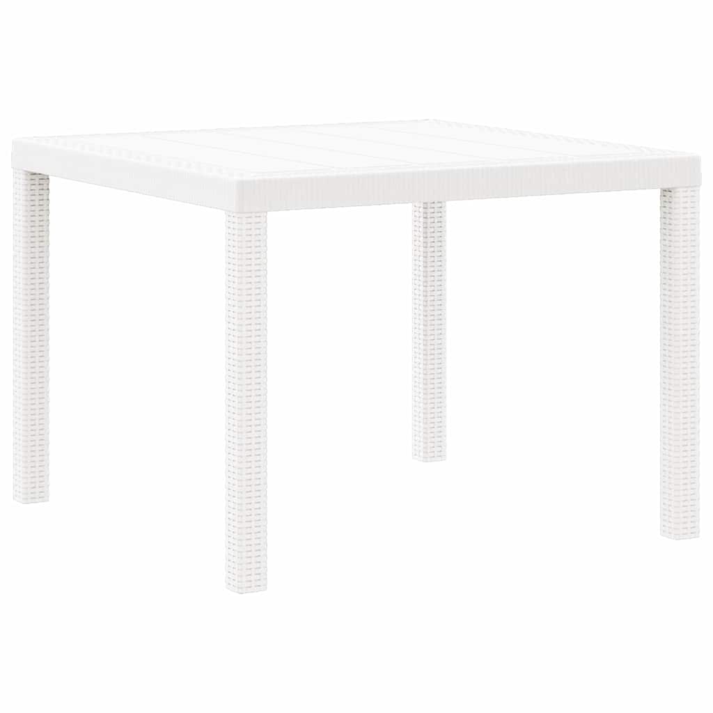 Havemøbel Bord Hvid 100 x 100 x 73 cm polyrattan