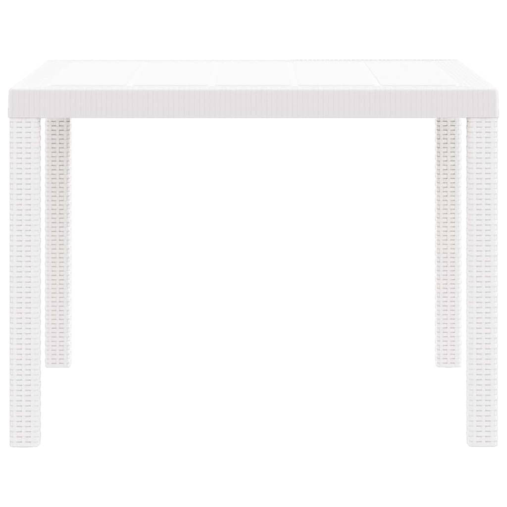 Havemøbel Bord Hvid 100 x 100 x 73 cm polyrattan