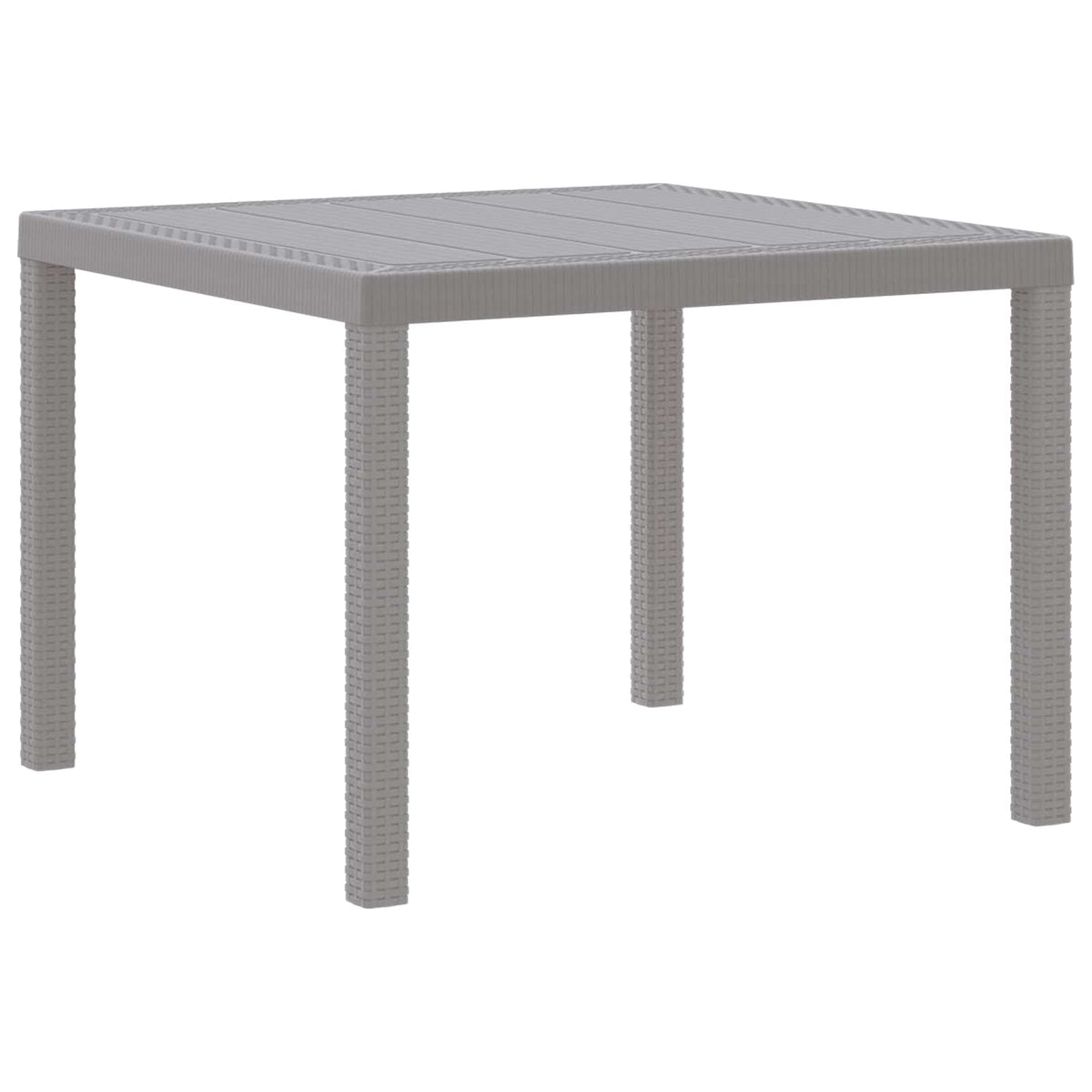Havemøbel Bord Lysegrå 100 x 100 x 73 cm polyrattan