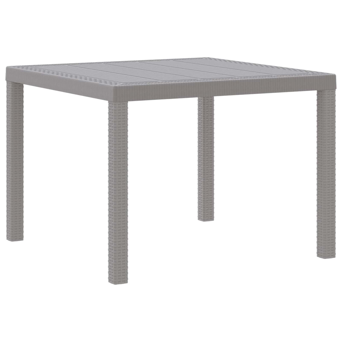 Havemøbel Bord Lysegrå 100 x 100 x 73 cm polyrattan