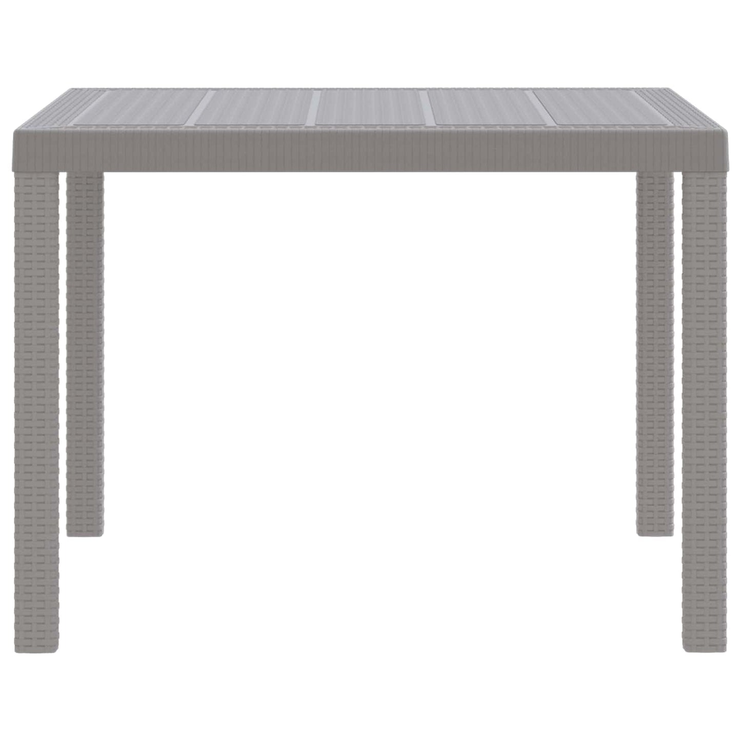 Havemøbel Bord Lysegrå 100 x 100 x 73 cm polyrattan