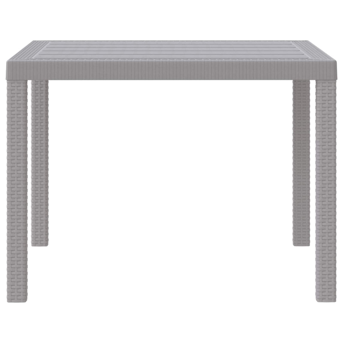 Havemøbel Bord Lysegrå 100 x 100 x 73 cm polyrattan
