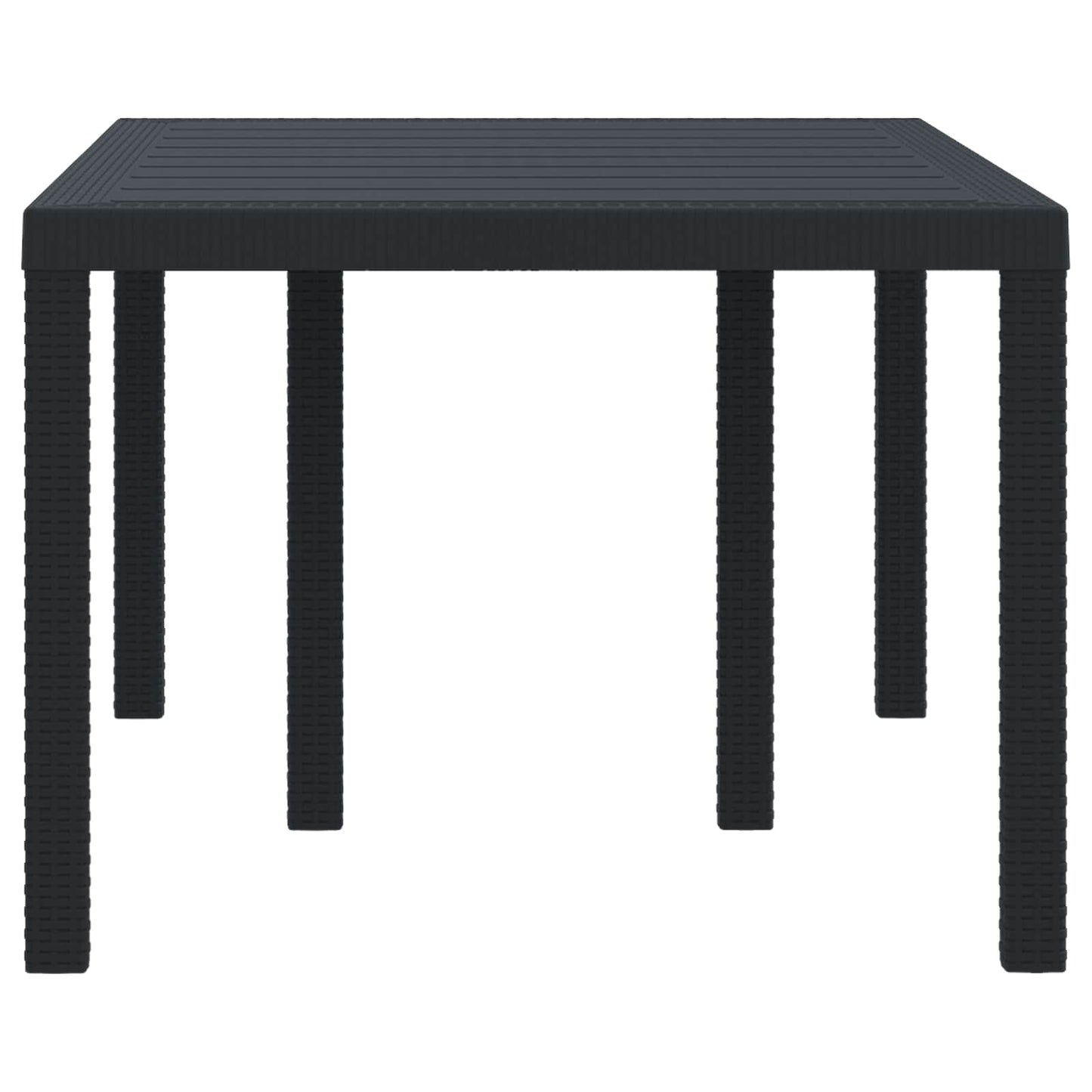 Vejrbestandig Havebord Antracit 150 x 100 x 73 cm polyrattan