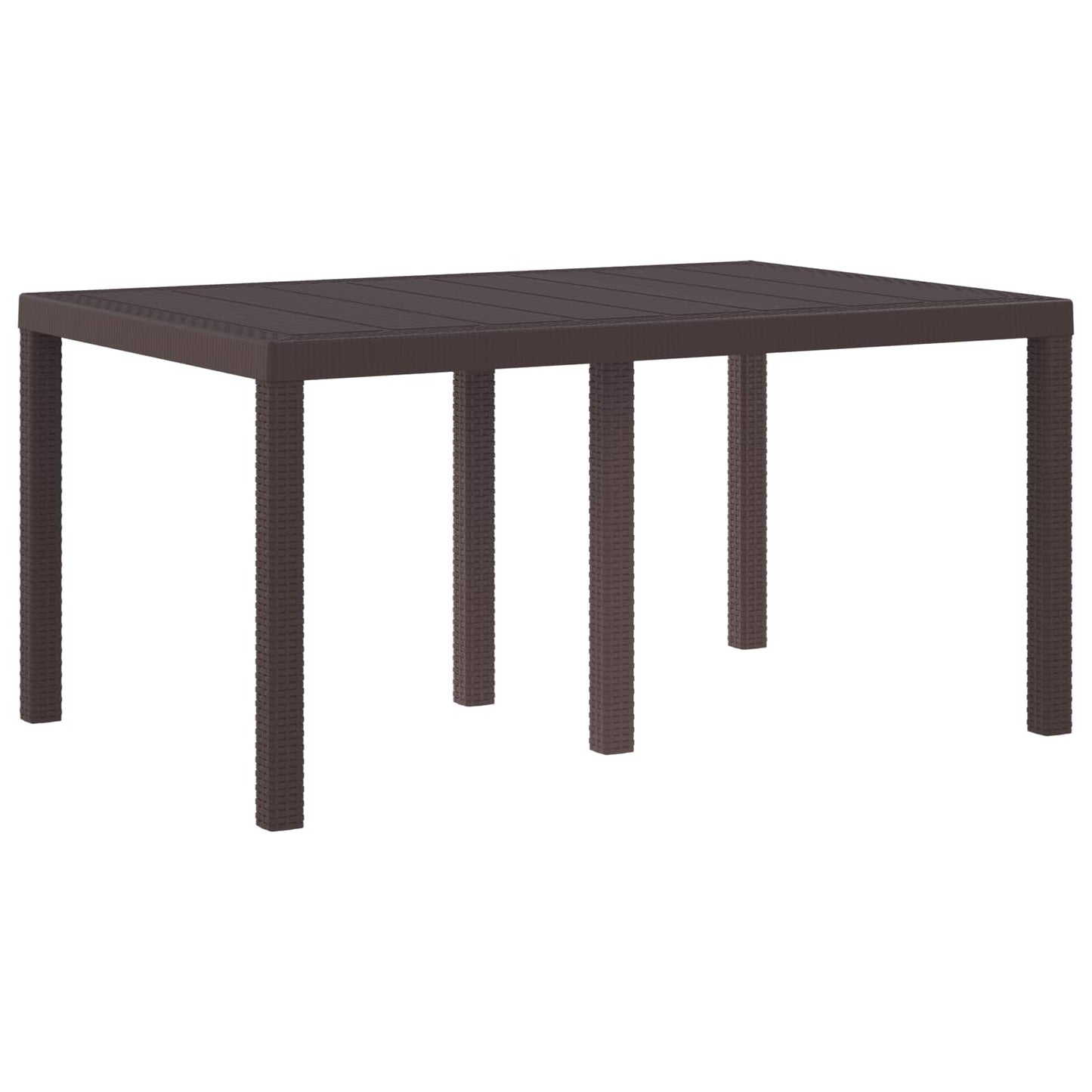Havemøbel Bord Brun 150 x 100 x 73 cm polyrattan