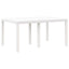 Havemøbel Bord Hvid 150 x 100 x 73 cm polyrattan