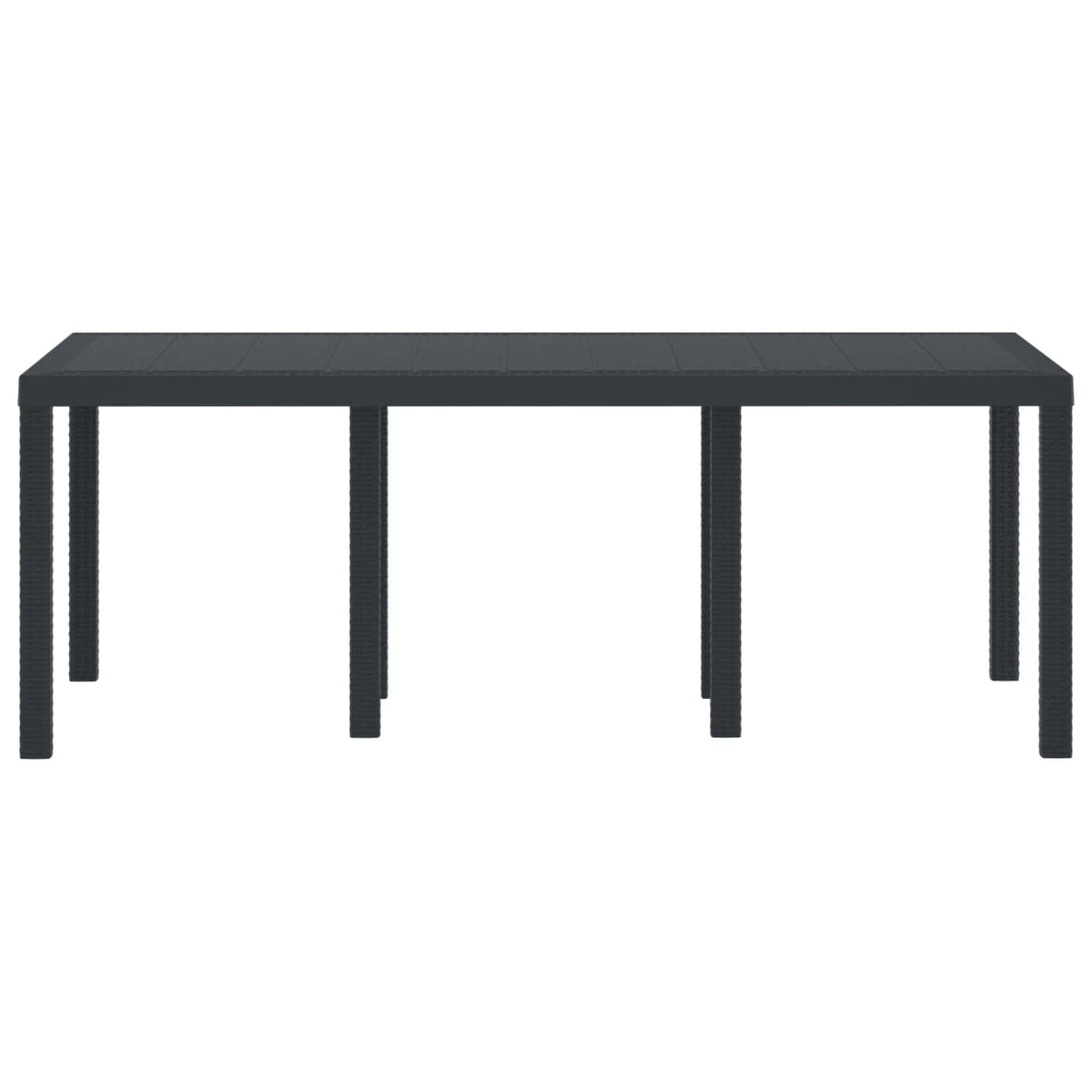 Vejrbestandig Havebord Antracit 200 x 100 x 73 cm polyrattan