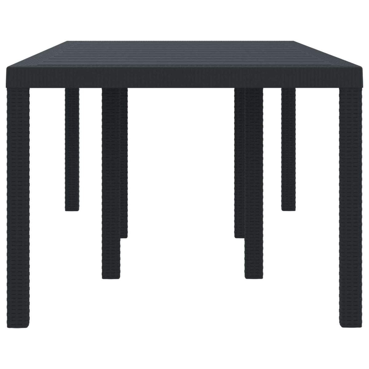 Vejrbestandig Havebord Antracit 200 x 100 x 73 cm polyrattan