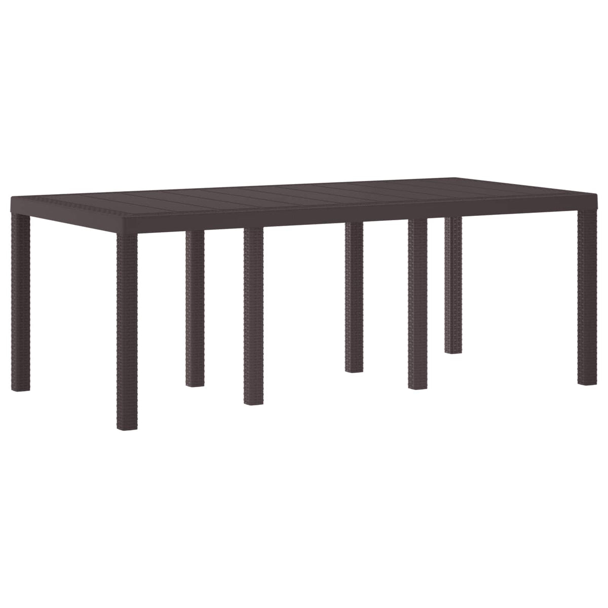 Havemøbel Bord Brun 200 x 100 x 73 cm polyrattan