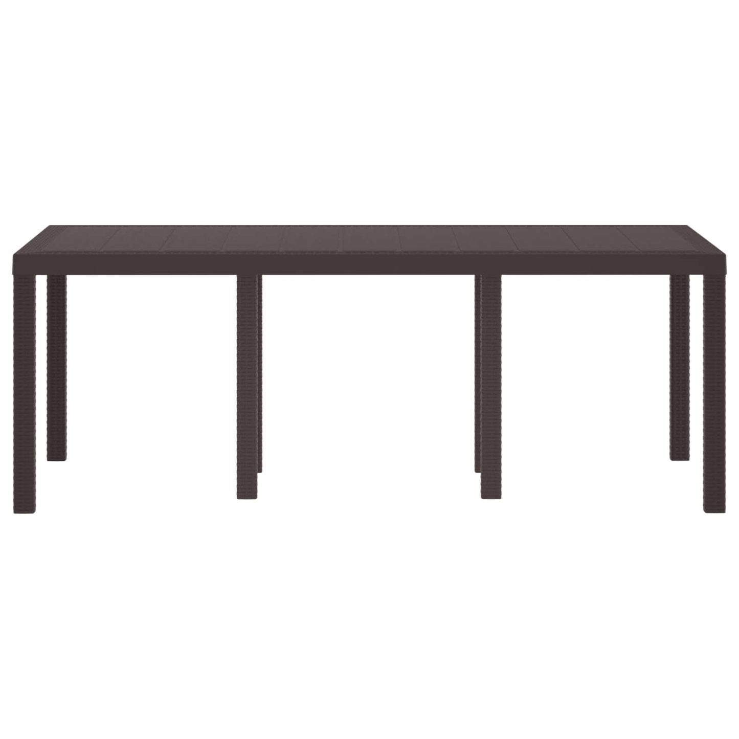 Havemøbel Bord Brun 200 x 100 x 73 cm polyrattan