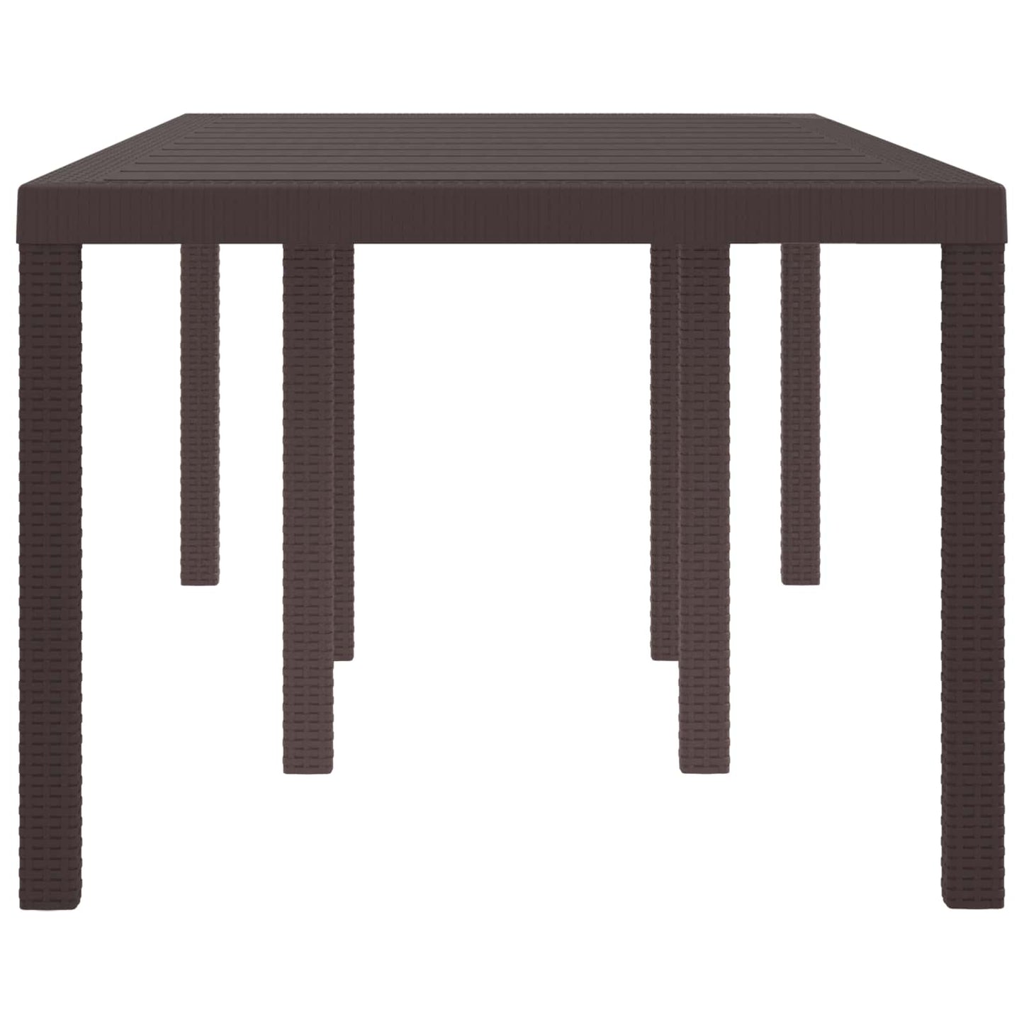 Havemøbel Bord Brun 200 x 100 x 73 cm polyrattan