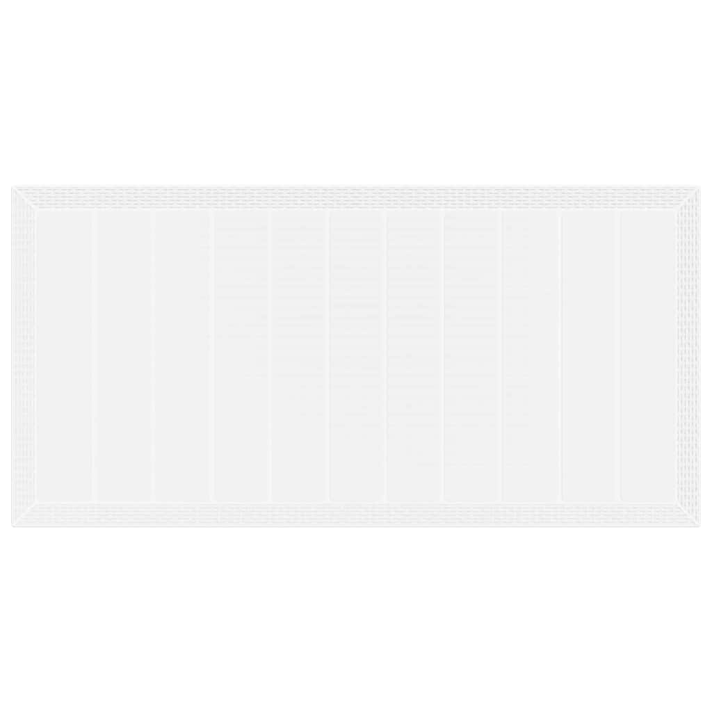 Havemøbel Bord Hvid 200 x 100 x 73 cm polyrattan