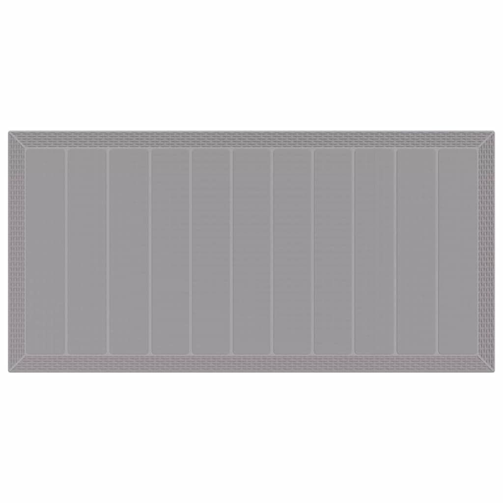 Havemøbel Bord Lysegrå 200 x 100 x 73 cm polyrattan