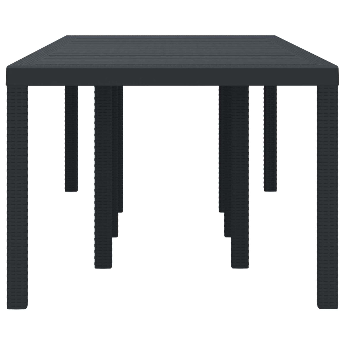 Vejrbestandig Havebord Antracit 250 x 100 x 73 cm polyrattan