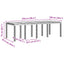 Vejrbestandig Havebord Antracit 250 x 100 x 73 cm polyrattan