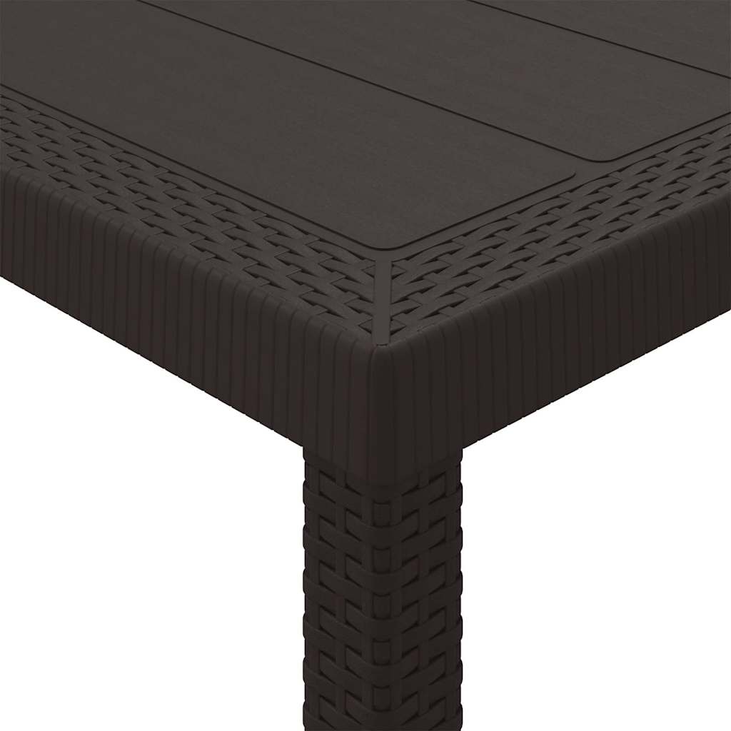 Havemøbel Bord Brun 250 x 100 x 73 cm polyrattan