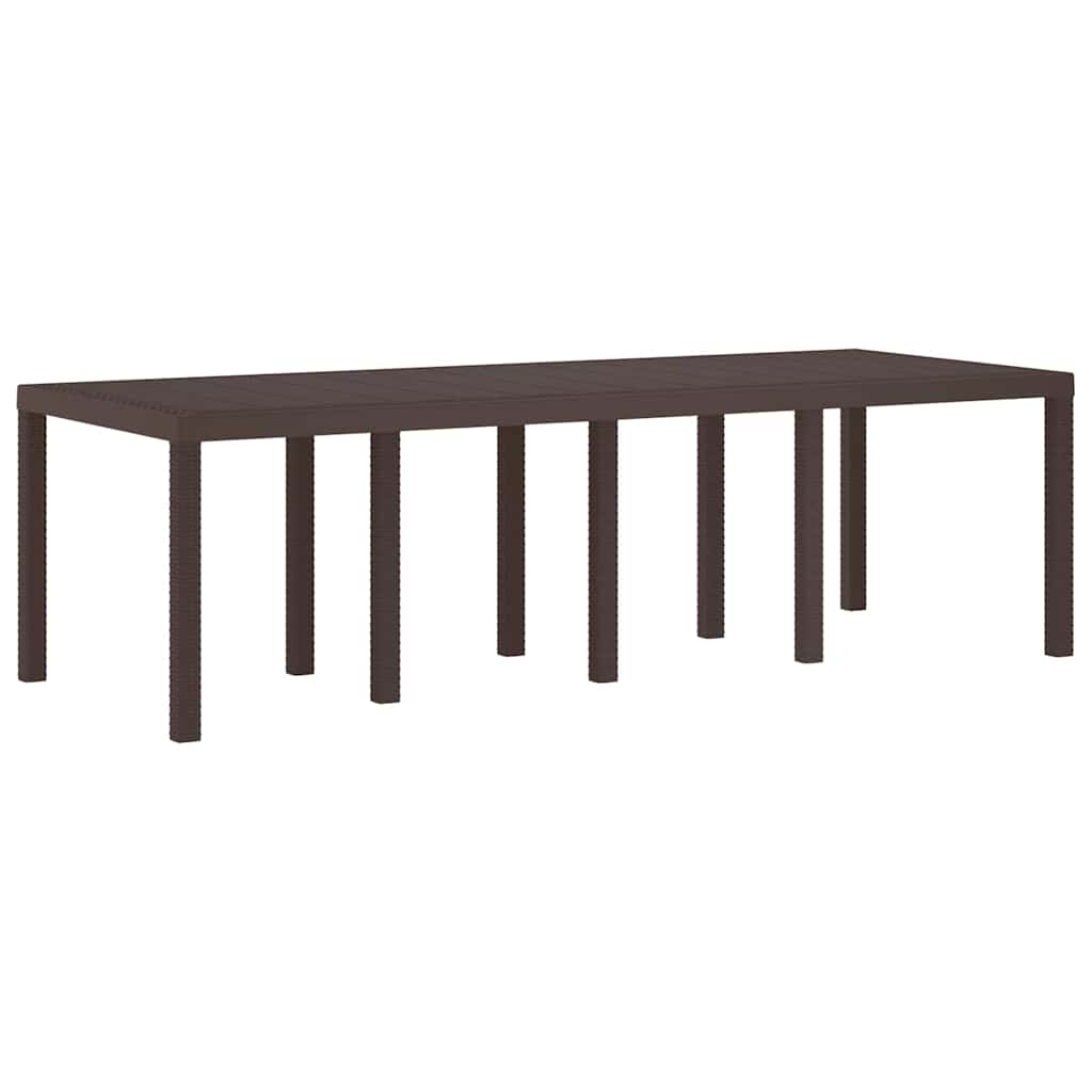 Havemøbel Bord Brun 250 x 100 x 73 cm polyrattan