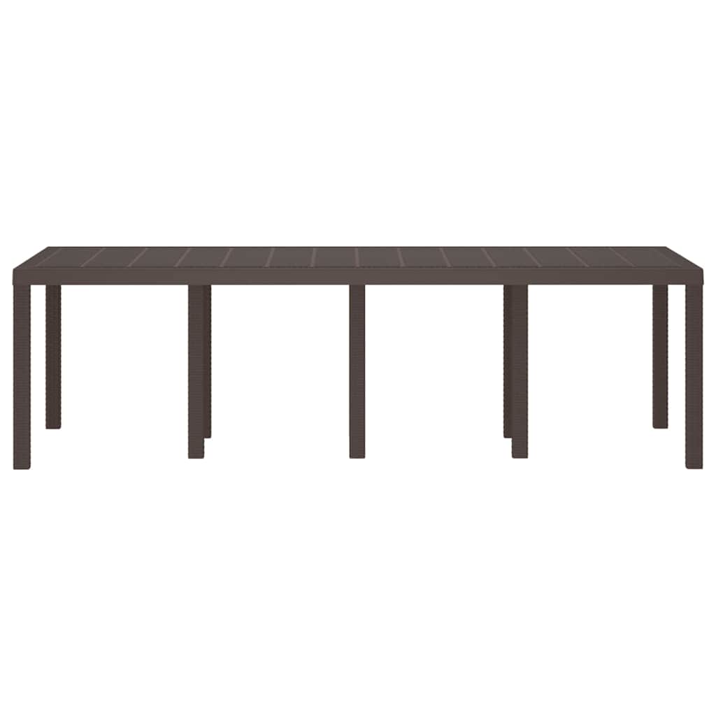 Havemøbel Bord Brun 250 x 100 x 73 cm polyrattan