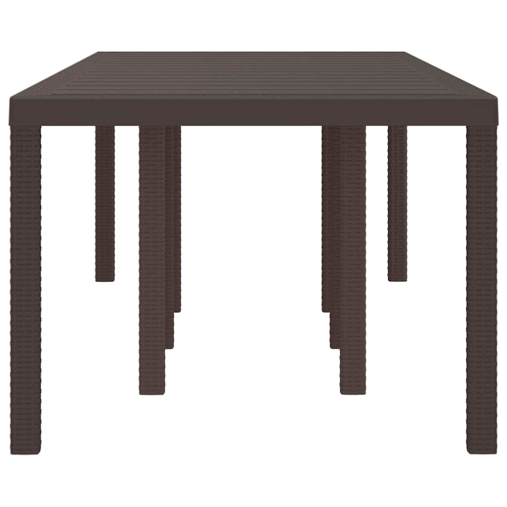 Havemøbel Bord Brun 250 x 100 x 73 cm polyrattan