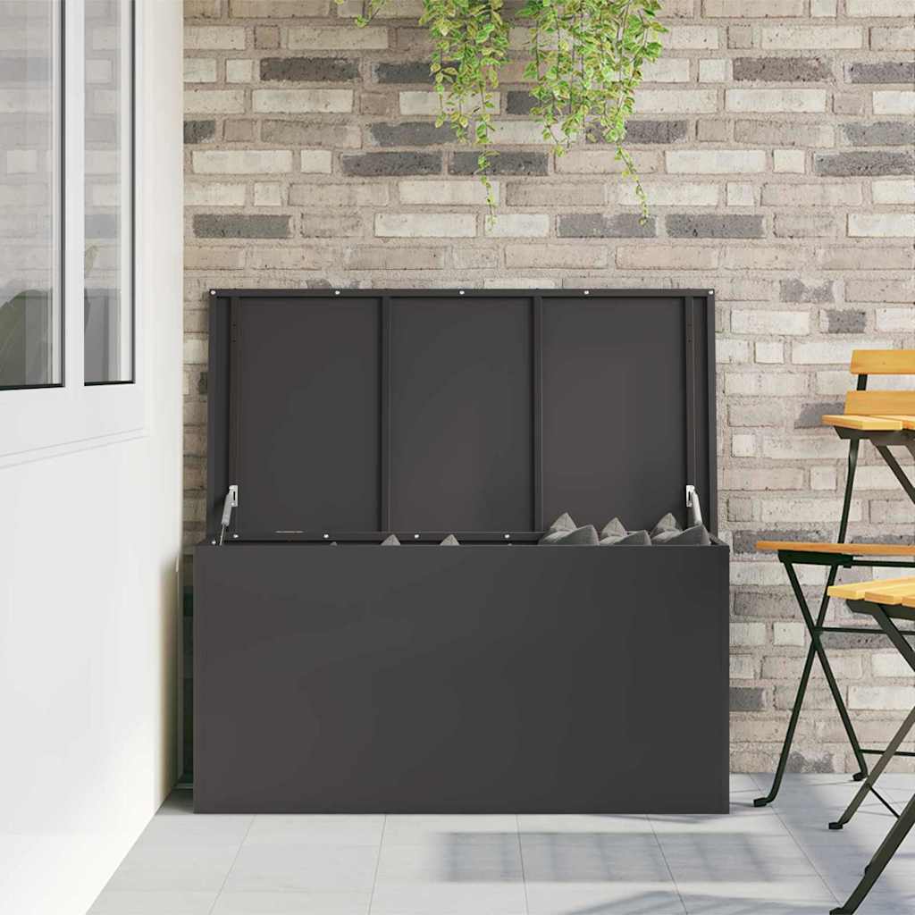 Have opbevaringspude kasse Galvaniseret stål 100 x 50,5 x 50 cm