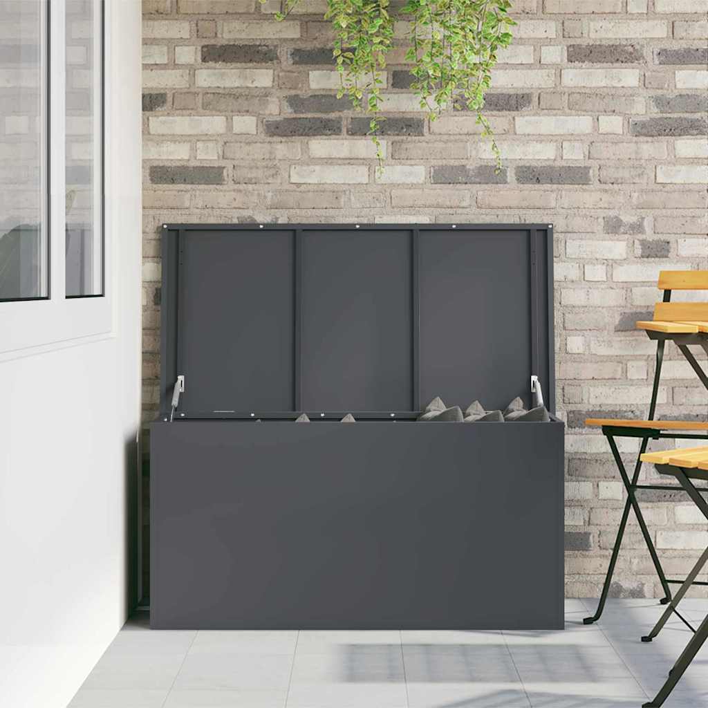 Have opbevaringspude kasse Galvaniseret stål 100 x 50,5 x 50 cm