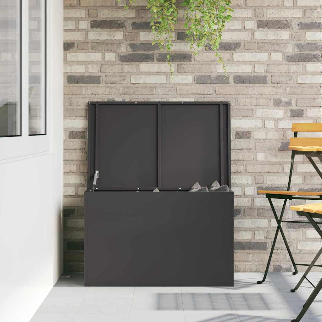 Have opbevaringspude kasse Galvaniseret stål 80 x 50,5 x 50 cm