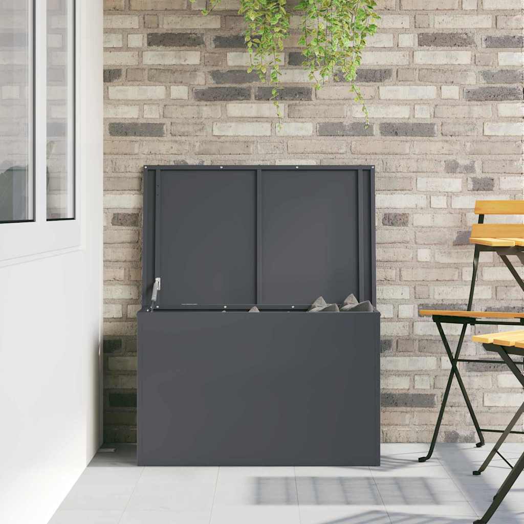Have opbevaringspude kasse Galvaniseret stål 80 x 50,5 x 50 cm