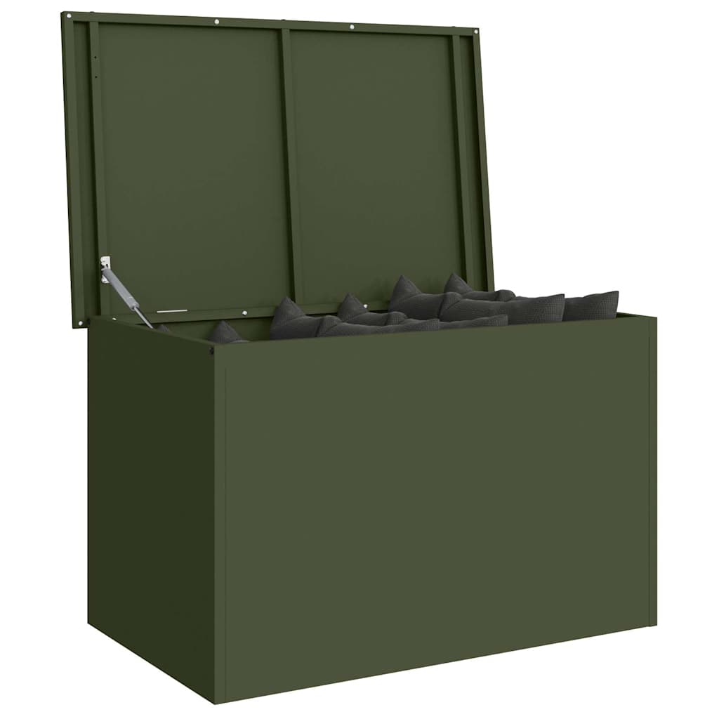 Have opbevaringspude kasse Galvaniseret stål 80 x 50,5 x 50 cm