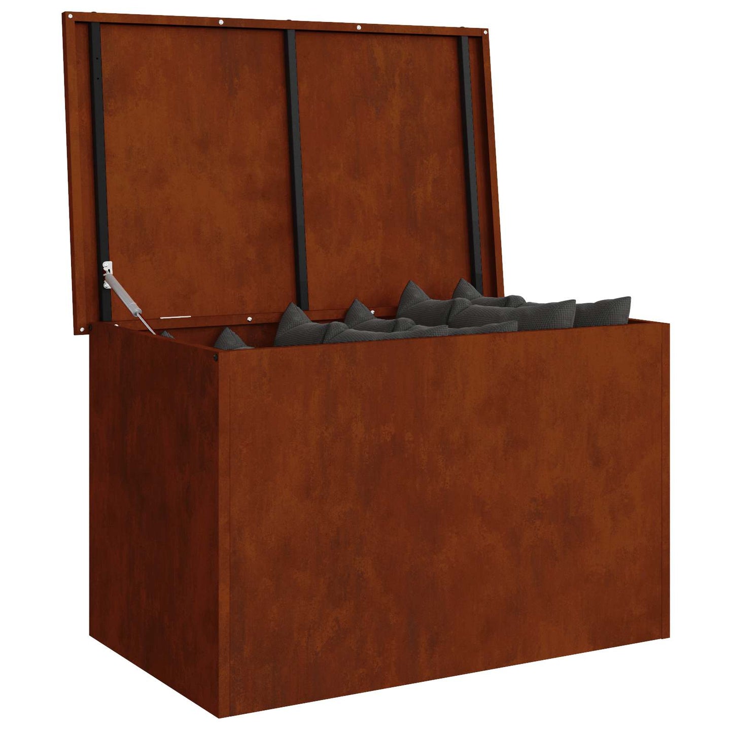 Have opbevaringspude kasse Galvaniseret stål 80 x 50,5 x 50 cm