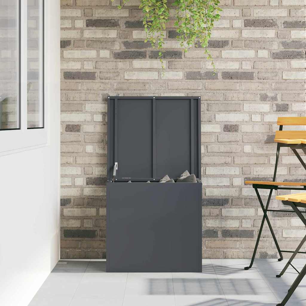 Have opbevaringspude kasse Galvaniseret stål 55 x 50,5 x 50 cm