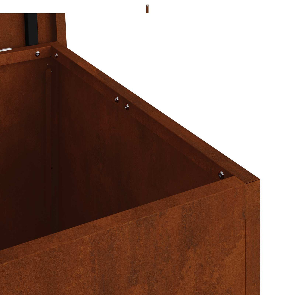 Have opbevaringspude kasse Galvaniseret stål 55 x 50,5 x 50 cm