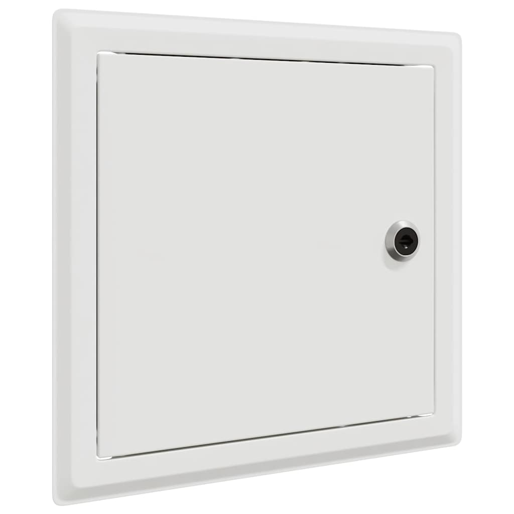 Adgangspanel 2 stk. Hvid 23 x 23 x 3 cm Stål