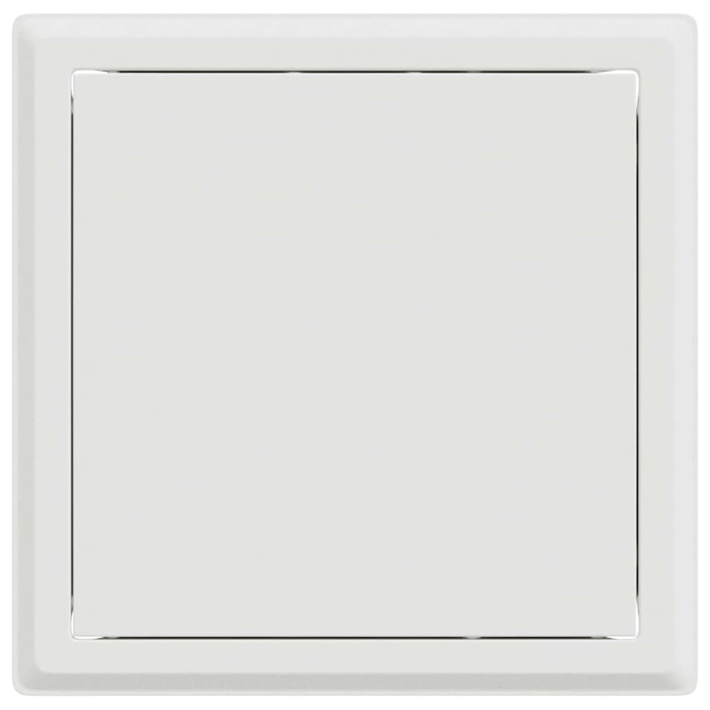 Adgangspanel 2 stk. Hvid 23 x 23 x 3 cm Stål