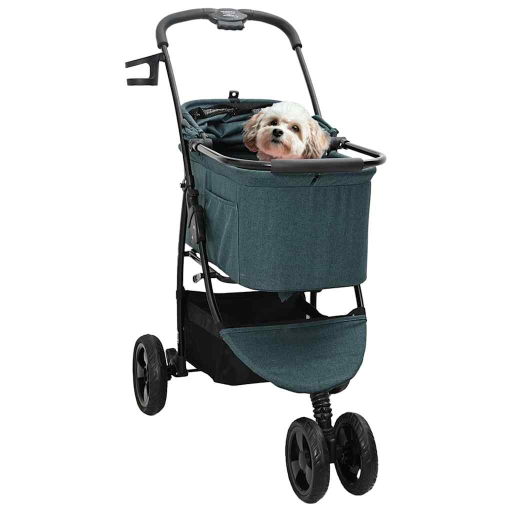 Sammenklappelig kæledyrsvogn Grøn 78 x 54 x 101 cm Polyester