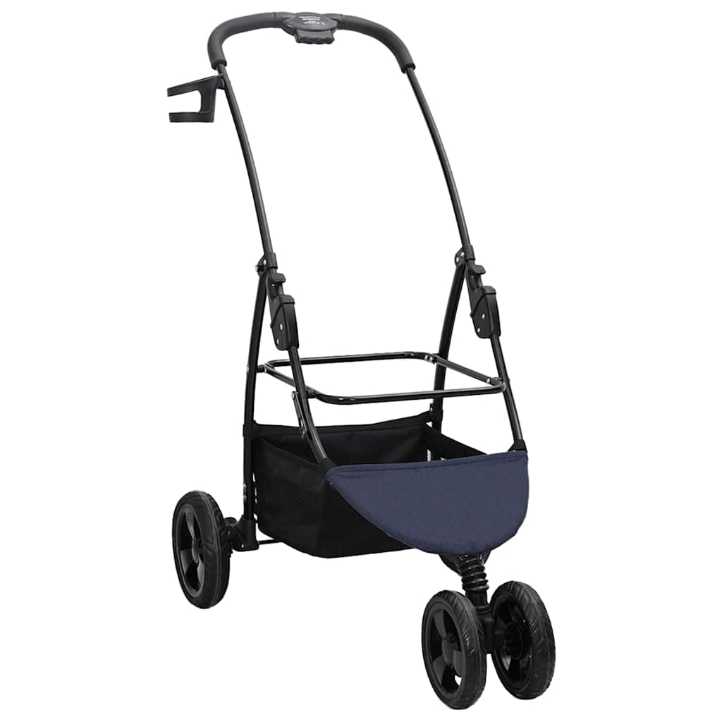 Sammenklappelig kæledyrsvogn Blå 78 x 54 x 101 cm Polyester