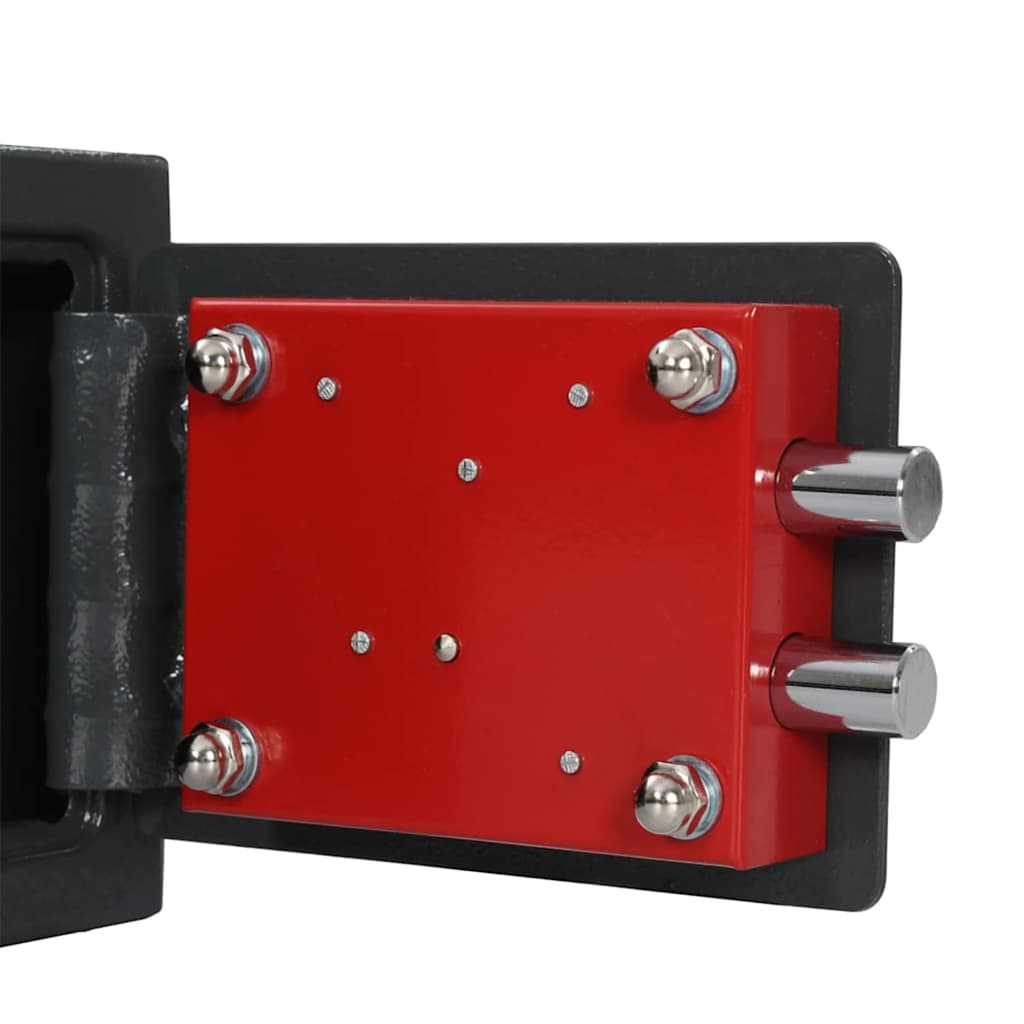 Skab med lås Mørkegrå 23 x 17 x 17 cm Stål
