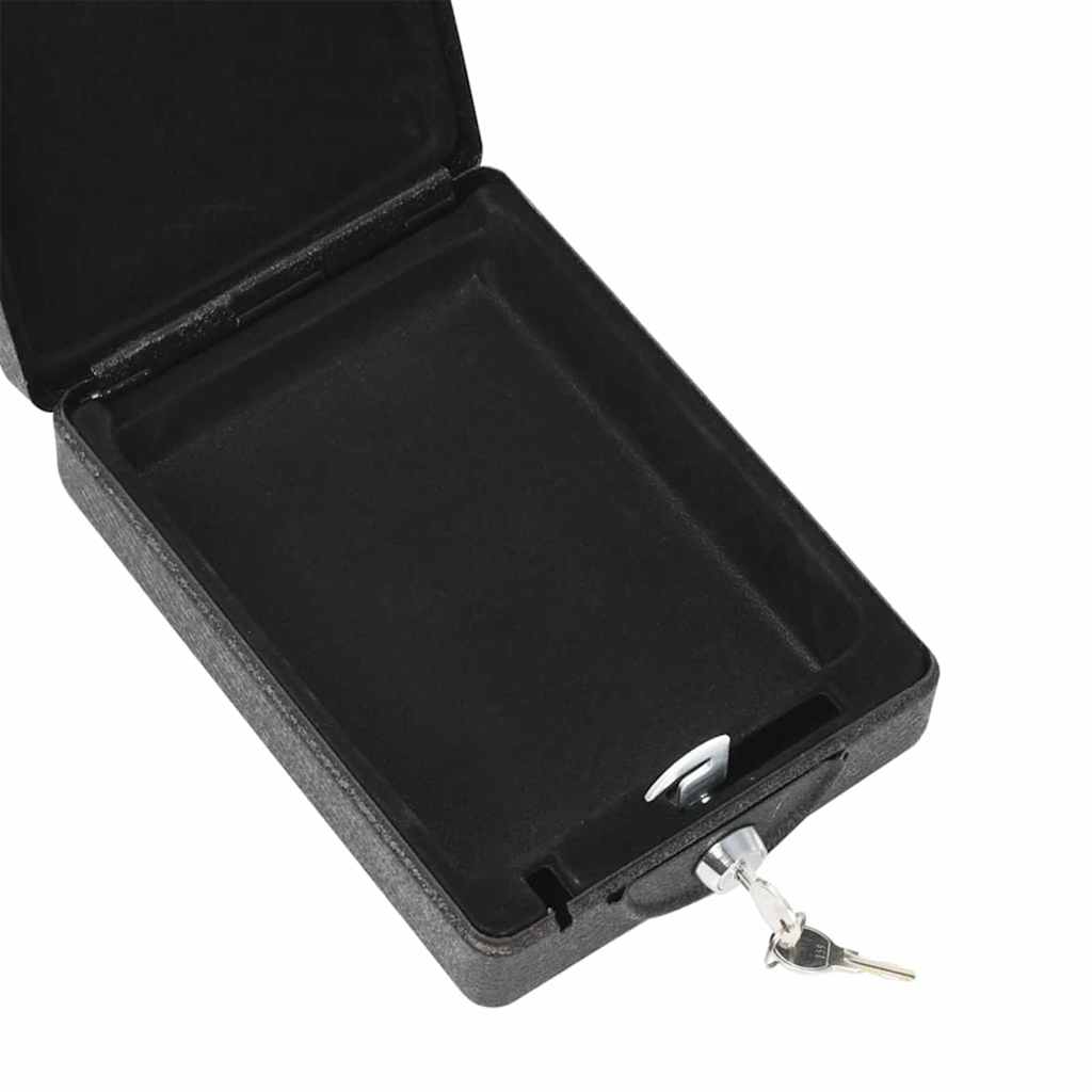 Bil Safe med lås Sort 22 x 16 x 7 cm Stål