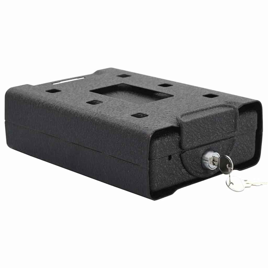 Bil Safe med lås Sort 22 x 16 x 7 cm Stål