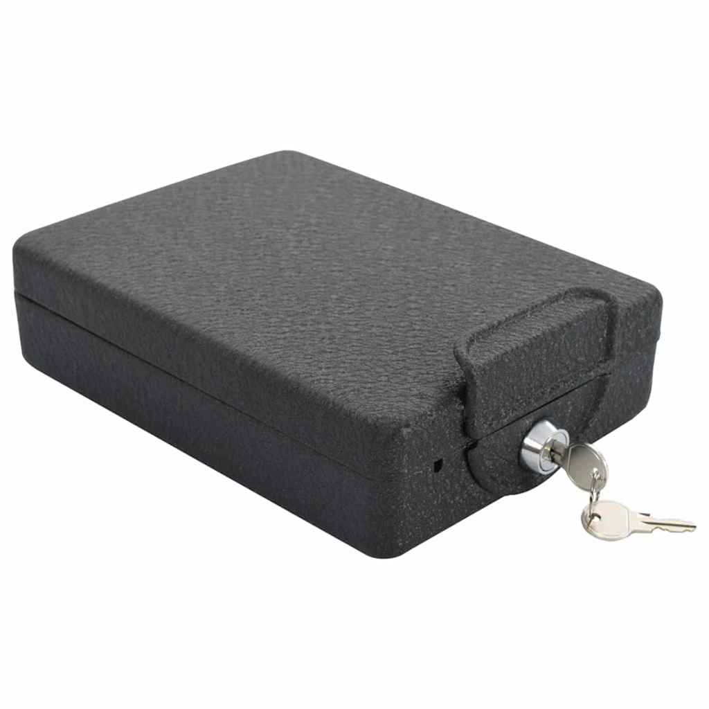 Bil Safe med lås Sort 22 x 16 x 7 cm Stål