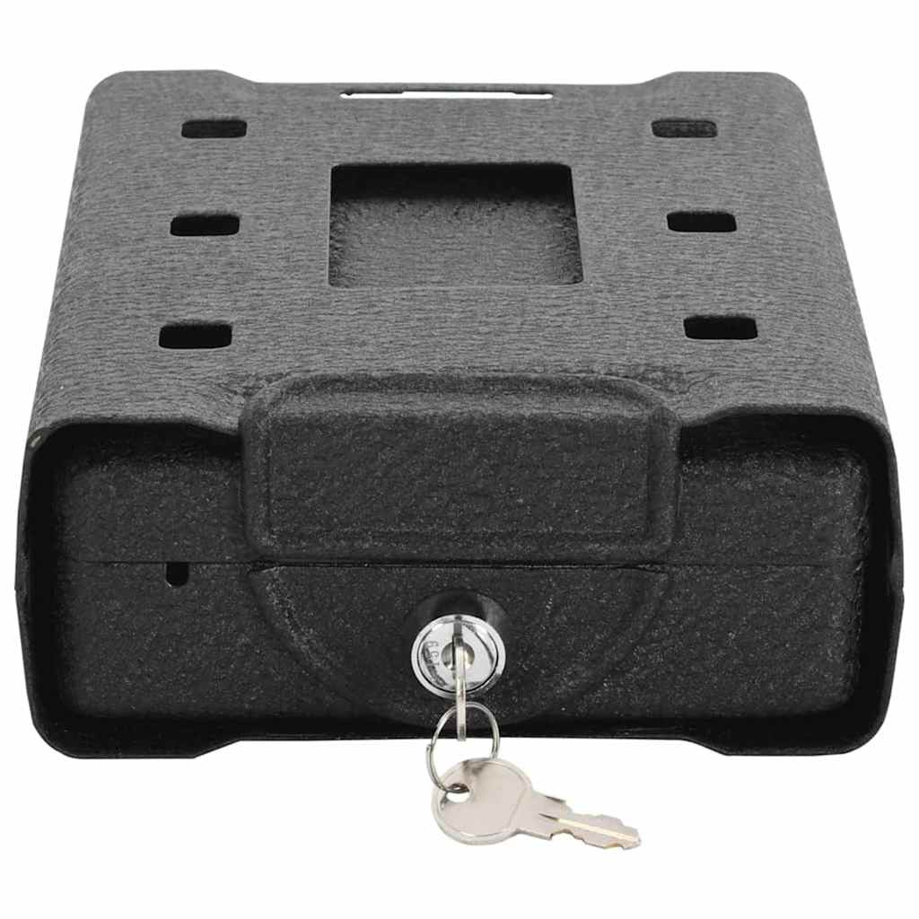 Bil Safe med lås Sort 22 x 16 x 7 cm Stål