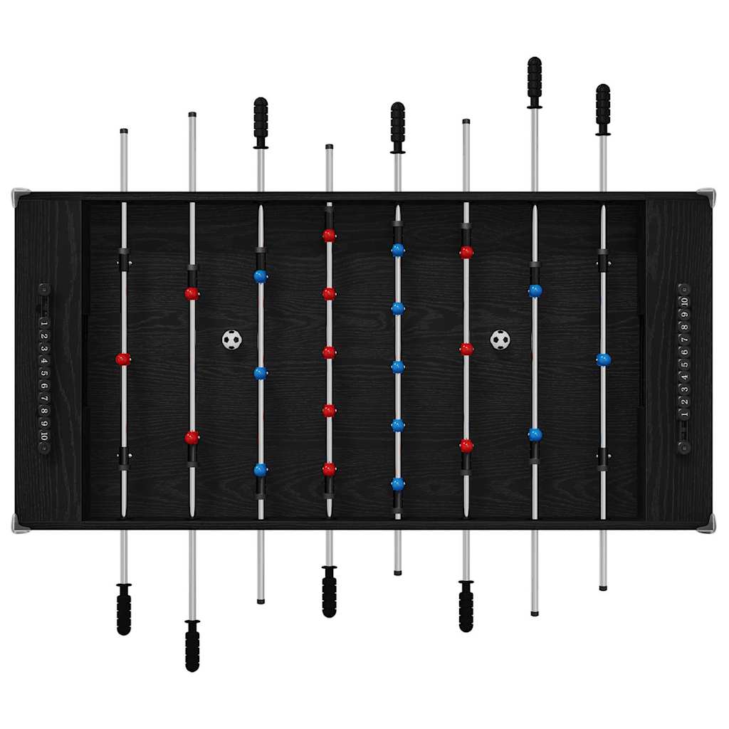 Fodboldbord Sort Eg 125 x 60,5 x 80 cm Konstrueret træ