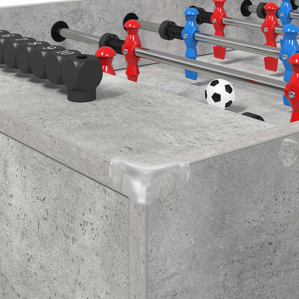 Fodboldbord BetonGrå 125 x 60,5 x 80 cm Konstrueret træ