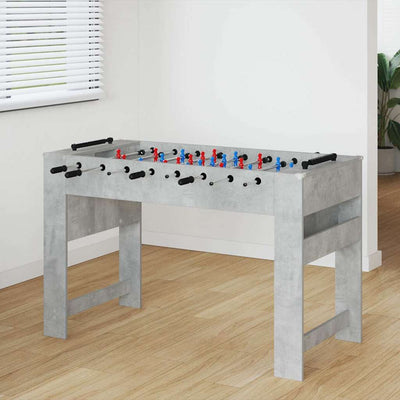 Fodboldbord BetonGrå 125 x 60,5 x 80 cm Konstrueret træ
