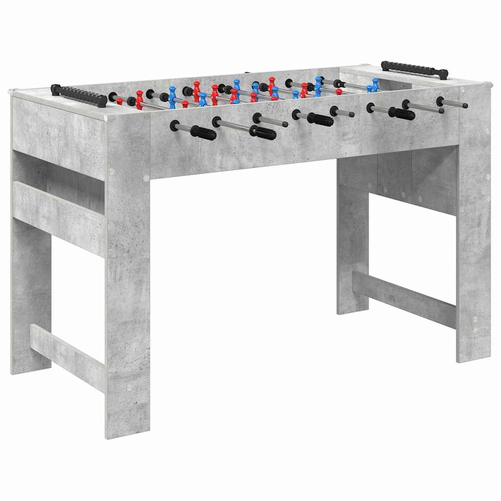 Fodboldbord BetonGrå 125 x 60,5 x 80 cm Konstrueret træ