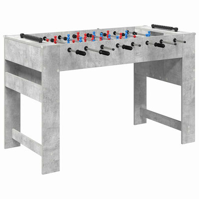 Fodboldbord BetonGrå 125 x 60,5 x 80 cm Konstrueret træ