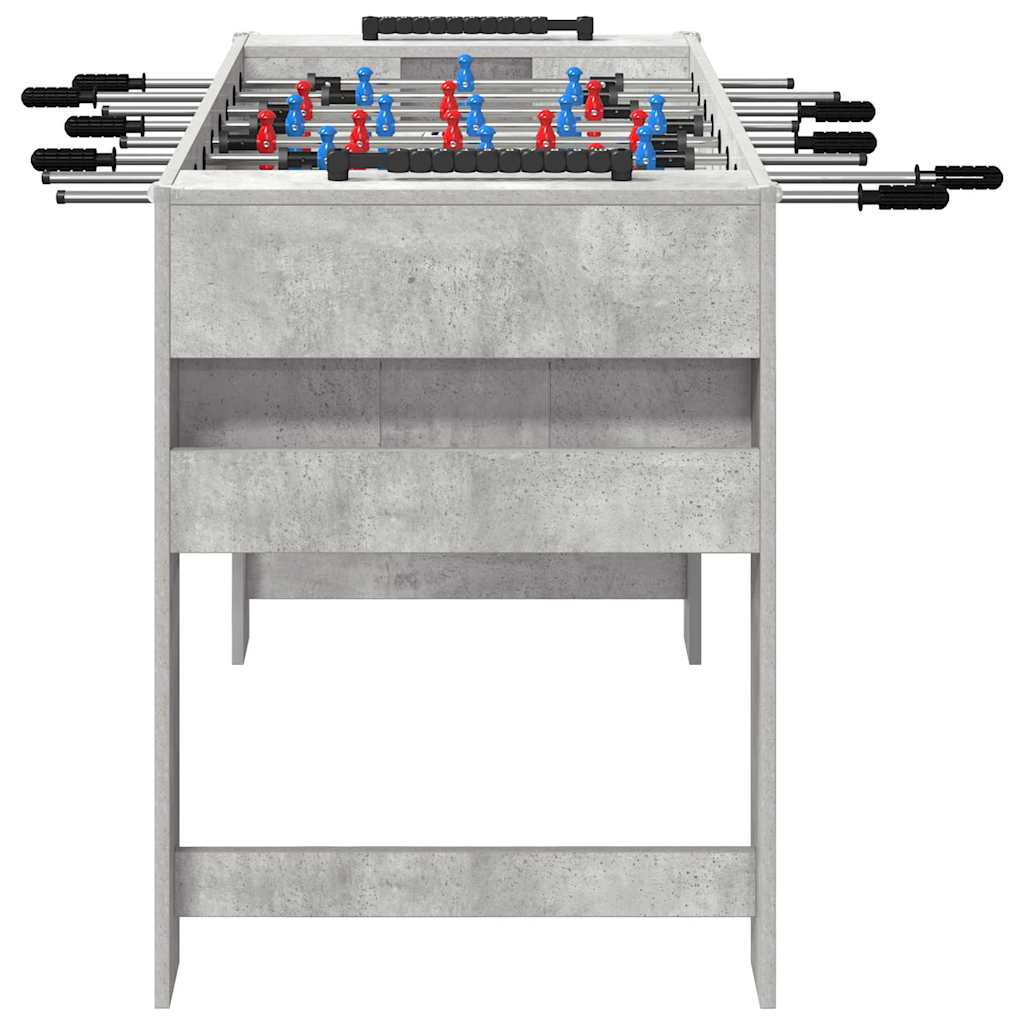 Fodboldbord BetonGrå 125 x 60,5 x 80 cm Konstrueret træ