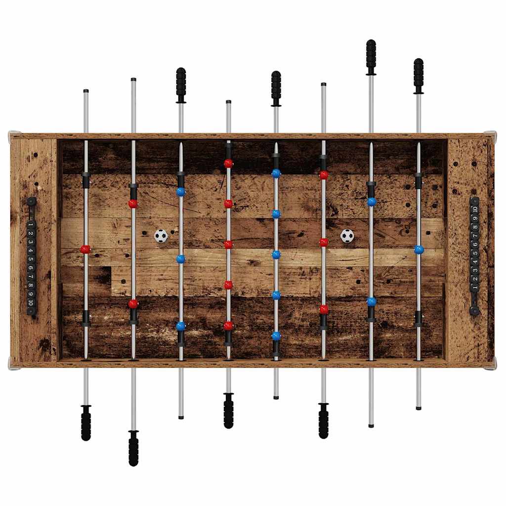 Fodboldbord Gammelt træ 125 x 60,5 x 80 cm Konstrueret træ
